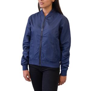 Blouson d'aviateur personnalisé OEM pour femmes, crop top, vêtements de sport automne hiver décontractés, veste coupe-vent, blousons d'aviateur pour femmes de grande taille - Product Image 3