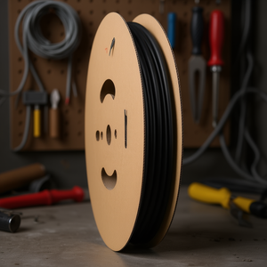 HONGSHANG 75m Black <b>Heat</b> Shrink Tubing H-2(Z) with 9.5/4.8 Shrink Ratio Inner Diameter 9.50 mm <b>Cable</b> Management Accessory - Product Image 3