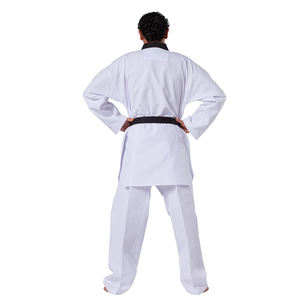 Ropa de artes marciales de lucha en un color sólido más nuevo en talla grande uniforme de taekwondo superventas haga su propio uniforme de Taekwondo - Product Image 4