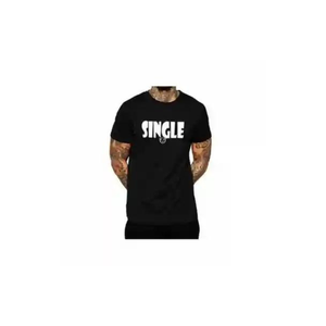 T-shirt pour homme en coton brodé T-shirt pour homme à manches courtes et col rond avec épaules tombantes à vendre en Inde - Product Image 2