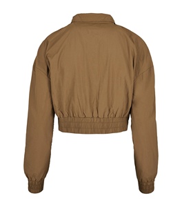 High Quality <b>Women</b> Crop <b>Windbreaker</b> <b>Jacket</b> Breathable Custom Made Logo Printing OEM Service <b>Women's</b> <b>Jackets</b> - Product Image 2