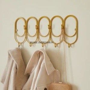 Best Selling Customized Size Design Bathroom Kitchen <b>Towel</b> Hanger <b>Hook</b> Modern Metal <b>Hook</b> Hanger Leaf Design Multicolor Wall - Product Image 5