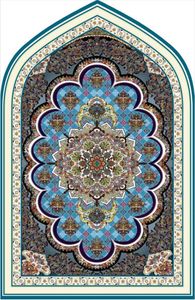 Tapis de maison populaire en relief pliable tapis de prière en gros flanelle doux Raschel tapis de prière musulman - Product Image 4