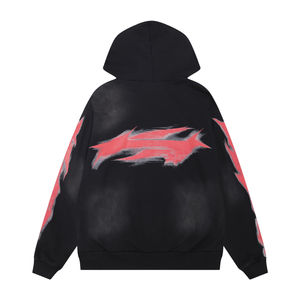 Sweat à capuche Sun fade haute qualité, polaire de coton 400 GSM, sweats à capuche pour hommes et femmes, 100 pour cent de coton, qualité d'impression d'écran - Product Image 3