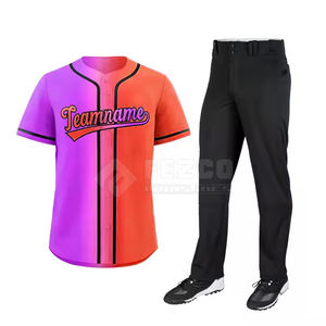 ชุดเบสบอลสำหรับผู้ชายเครื่องแบบเบสบอลมืออาชีพโลโก้ตามสั่ง - Product Image 1