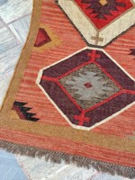 Tapis Kilim en laine jute fait main grand Dhurrie indien pour la maison salon chambre porte prière Camping Style tissé moderne