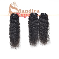 Extensions de cheveux humains bouclés indiens bruts Remy non traités, vague lâche, prix de gros, modèle de paquet de cheveux