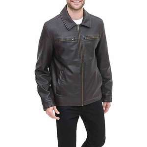 Chaqueta Bomber Unisex de Cuero de Alta Calidad, Impermeable, con Cuello Alto, Forro de Algodón, Estilo Motociclista Profesional, Hecha en Pakistán - Product Image 3