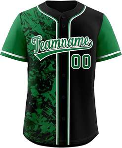 Maillot de baseball rose personnalisé avec logo sublimé, boutonné, design tendance, vente en gros, haute qualité, uniformes de softball pour hommes bon marché - Product Image 1