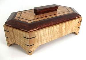 Caja de regalo de madera maciza inspirada en Vintage hecha a mano y caja de almacenamiento de joyas para decoración navideña - Product Image 3