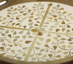 เขียงไม้อะคาเซียทรงกลมสำหรับใช้ในห้องครัวถาดสำหรับตกแต่งกันน้ำขัดเงาสำหรับใช้ในบ้าน - Product Image 1