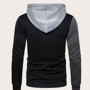 Sudaderas con capucha con impresión de logotipo personalizado de alta calidad para hombres Sudaderas con capucha de gran tamaño de colores sólidos para hombres Sudaderas con capucha transpirables y cómodas - Product Image 3