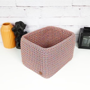 Panier en macramé élégant et unique, organisateur artisanal pour le rangement des jouets, décoration de la maison, table et chambre à coucher, en provenance d'Inde - Product Image 5