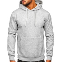 Sudadera con Capucha de Punto Grueso de Alta Calidad, Antiarrugas, de Algodón Ecológico, Estilo Francés, Hombros Caídos, Talla Grande para Hombre
