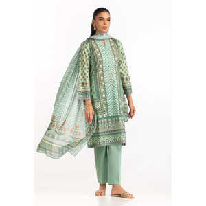 ชุดลำลองลายพิมพ์สำหรับฤดูร้อน IUSTKSD-2232 3 ชิ้น สำหรับสุภาพสตรีทำงาน - Product Image 1