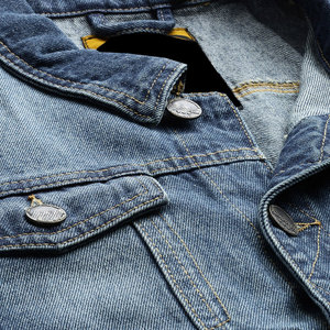 Nouvelle arrivée : veste en jean pour homme, 100% coton, coupe classique, manches longues, hiver - veste en jean écologique et respirante - Product Image 5