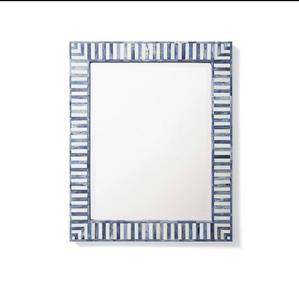 Marco de Espejo Redondo con Incrustaciones de Hueso, Espejo de Pared Decorativo Indio Hecho a Mano para Espacios Elegantes - Product Image 4