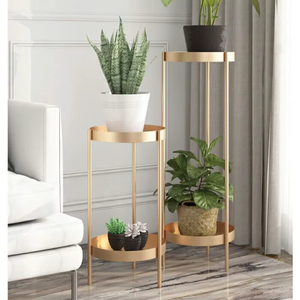 Maceta Metálica Premium con Soporte para Diseñadores que Buscan Acabados de Alta Calidad para un Estilo de Hogar Elegante - Product Image 1