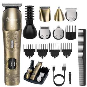 Kit de Afeitado Eléctrico para Hombre, Recortadora de Barba Inalámbrica Mejorada, Resistente al Agua, para Bigote, Cara, Nariz y Cuerpo - Product Image 1