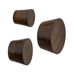 Cintre à pantalon en bois, cintres de costume en bois avec clips et crochets en acier, cintres de jupe de collection en bois naturel - Product Image 5