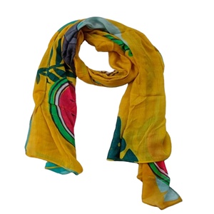 Hot Selling Modern Art Tropical Digital Printed Modal Cotton Women's <b>Scarf</b> Innovate Print Soft Texture Washable Designer <b>Shawl</b> - Product Image 1