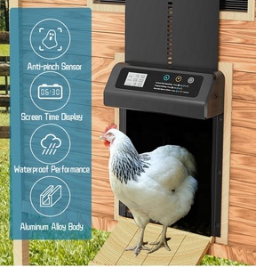 <span class=keywords><strong>Porte</strong></span> de <span class=keywords><strong>poulailler</strong></span> électrique en alliage d'aluminium pour usage domestique, avec fonction de levage programmable – Offre spéciale - Product Image 5