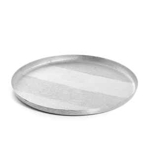 Bandeja de madera plana sencilla al por mayor, bandeja de metal martillado rústico para servir el desayuno, plato de transporte, bandeja de cubiertos decorativa para el hogar - Product Image 5