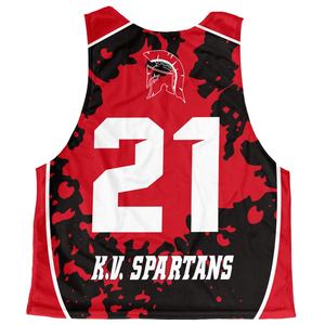 OEM conception personnalisée sublimé réversible Lacrosse Pinnies 100% polyester respirant adulte/jeune Pinnies personnalisé Lacrosse uniformes - Product Image 4