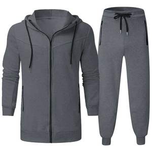 Chándal de invierno para hombre de nuevo diseño Color sólido 100% algodón de secado rápido a prueba de viento ropa deportiva personalizable - Product Image 4