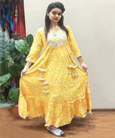 À la mode georgette broderie séquence travail seulement robe mariage mariée porter des vêtements ethniques prix de gros