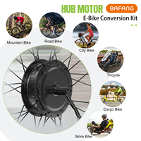 Kit de conversion de vélo électrique Bafang 48V 500W avec moteur de moyeu 26 pouces, 27,5 pouces, 700c et option batterie