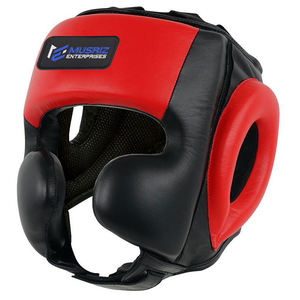 Protège-tête en cuir ultime de haute qualité pour la boxe, le MMA et le Muay Thai - Product Image 1