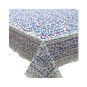 New Arrival Cotton Linen <b>Tablecloth</b> Handcrafted With Care Premium Quality Hand Block Printed Pure Cotton <b>Tablecloths</b> Bulk Supply - Product Image 1