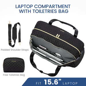 Bolsa de lona de viaje para gimnasio acolchada a la moda con compartimento para ordenador portátil Weekender bolsa de lona nocturna con cierre de cremallera - Product Image 2