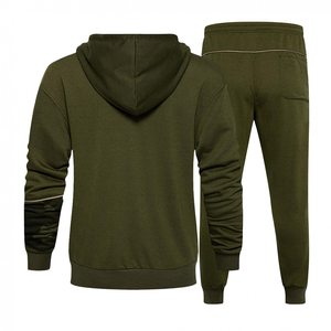 Ensemble de survêtement streetwear personnalisé de haute qualité, pantalon de survêtement évasé, sweat-shirt unisexe et ensemble de jogging empilé pour hommes - Product Image 6