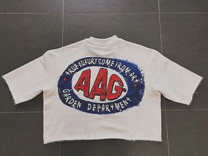 เสื้อยืดผ้าฝ้ายระบายอากาศสำหรับผู้ชายเสื้อยืดพิมพ์ลายกราฟิกขนาดใหญ่โอเวอร์ไซส์ออกแบบได้ตามต้องการสไตล์ฮิปฮอป100% - Product Image 2