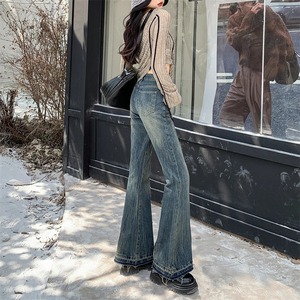 กางเกงผ้ายีนส์ซักได้คุณภาพสูงของผู้หญิงกางเกงผ้าฝ้าย100% พรีเมี่ยมกางเกงขายาวระบายอากาศออกแบบได้ตามต้องการ - Product Image 4