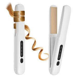 Lisseur professionnel pour cheveux blancs - <span class=keywords><strong>Fer</strong></span> <span class=keywords><strong>à</strong></span> lisser en céramique tourmaline avec contrôle de température LCD, outil de coiffure de salon - Product Image 1