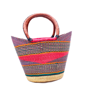 Handmade Trang Trí Dệt Rơm Nước Hyacinth Cỏ Biển Bolga <span class=keywords><strong>Wicker</strong></span> Giỏ Lưu Trữ Với Xử Lý Thủ Công Mỹ Nghệ Sản Phẩm Bán Buôn - Product Image 4