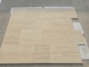 Baldosa de Mármol Travertino Natural, Superficie de Piedra Beige para Pisos de Villas, Hoteles y Apartamentos, Corte Veteado, Sin Relleno, Pulido, Hecho en Turquía - Product Image 5