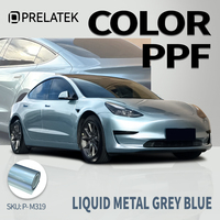 Film PPF Prelatek auto-réparateur, anti-rayures, résistant aux UV, TPU ultra brillant, gris/marine, effet métallique liquide, pour carrosserie automobile
