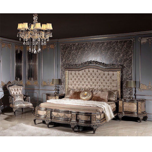 Lit Queen Size de Meilleure Qualité avec Chevets Artisanat Traditionnel en Bois de Teck Meubles de Chambre à Coucher Ensemble de Chambre à Coucher en Bois de Teck Canada - Product Image 1