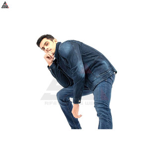 Nouvelle arrivée Veste en toile denim élégante pour hommes Fine Légère Respirante Matériel de haute qualité Logo personnalisé Prix raisonnables - Product Image 3