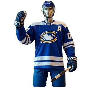 Camiseta de hockey sobre hielo con logotipo personalizado para hombre, uniforme de equipo, ropa deportiva de hockey por sublimación de alta calidad, Fabricante Mayorista 2025 - Product Image 1