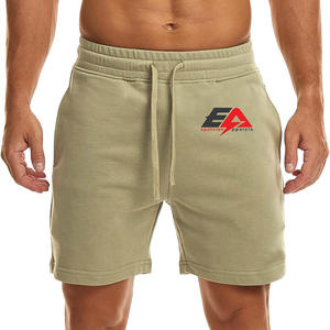 <b>Men's</b> Custom High Quality Gym <b>Shorts</b> French <b>Fleece</b> Drawstring Knitted Breathable Quick Dry Summer <b>Shorts</b> - Product Image 1
