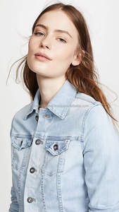 Chaqueta Vaquera de Moda para Mujer, Estilo Universitario Vintage, Tallas Grandes XXS, 100% Algodón Ecológico, Reversible, Venta al Por Mayor - Product Image 4