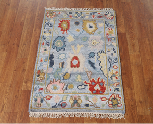 พรมเช็ดเท้าแบบผูกปมทำด้วยมือพรมถักด้วยมือพรมขนสัตว์พรมตุรกีผูกปมสำหรับห้องนั่งเล่นทุกห้อง - Product Image 2