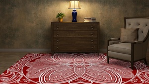 Alfombras de Lana de Pelo Medio Anudadas a Mano, Estilo Persa, con Patrón Abstracto, Antideslizantes y Ecológicas para Sala de Estar y Uso Comercial - Product Image 4