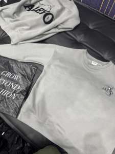 Sweat oversize à épaules tombantes Couleurs personnalisées Brodé Hiver Unisexe Streetwear Pull Coton doux Poids lourd - Product Image 5