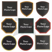 Écussons brodés en chenille personnalisés de luxe avec votre logo, forme cœur 3D, à repasser, pour chapeaux